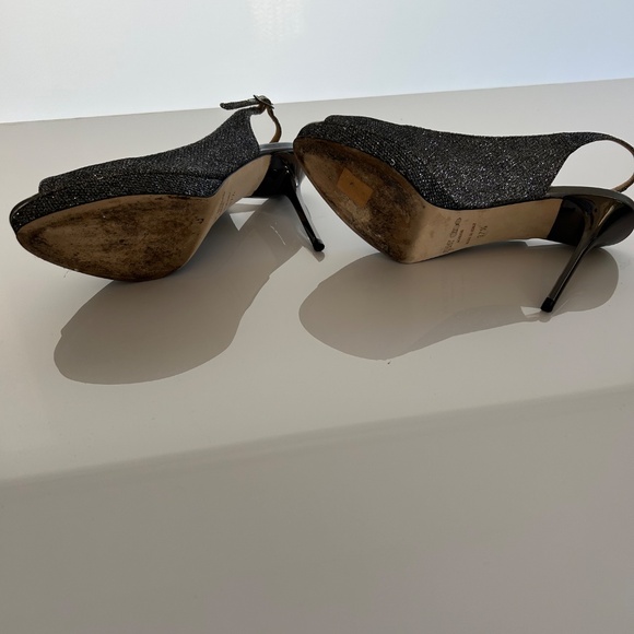 Jimmy Choo Lame glitter dress shoes. Women's size 7.5 (37.5) - Picture 10 of 10